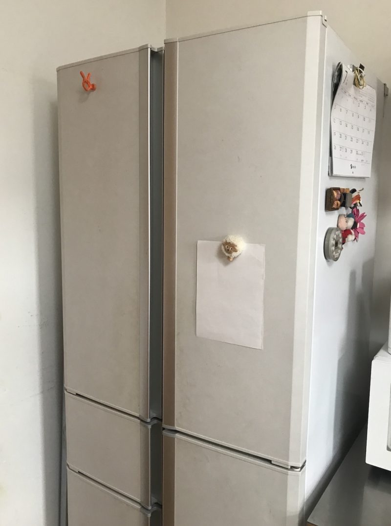 冷蔵庫の貼るスペース