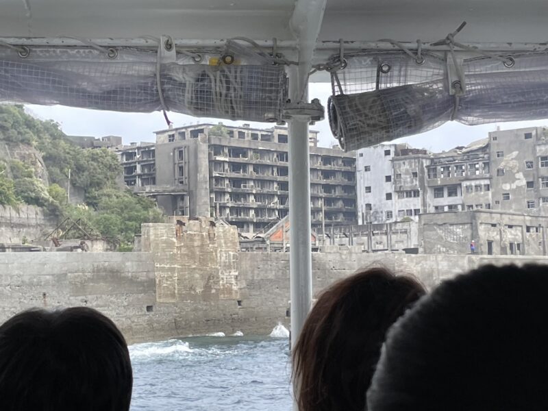 軍艦島　到着したところ